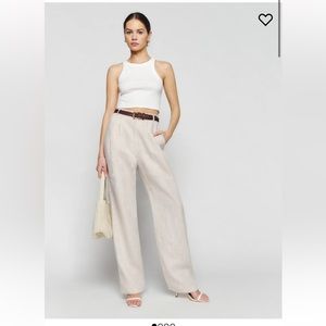 Reformation mason linen pants